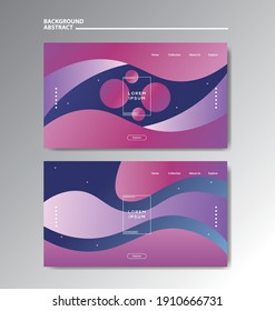Gradient background modern with colorful style gradient color and geometric. Landing Page, Cover Page, abstract wallpaper, and banner template.