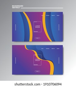 Gradient background modern with colorful style gradient color and geometric. Landing Page, Cover Page, abstract wallpaper, and banner template.