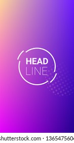 Gradient Background. Modern Geometric Pattern. Banner Design Composition. Horizontal Orientation. Gradient Background.