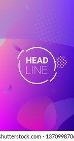 Gradient Background. Modern Geometric Pattern. Horizontal Orientation. Banner Design Composition. Gradient Background.