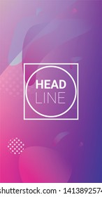 Gradient Background. Modern Geometric Pattern. Banner Design Composition. Horizontal Orientation. Gradient Background.