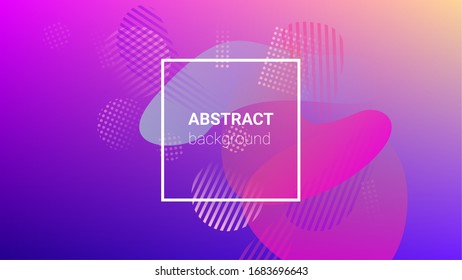 Gradient Background. Modern Geometric Pattern. Banner Design Composition. Horizontal Orientation. Gradient Background.