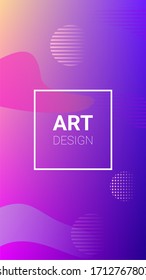 Gradient Background. Modern Geometric Pattern. Banner Design Composition. Horizontal Orientation. Gradient Background.