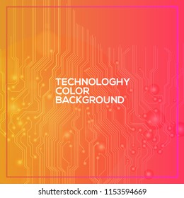 Gradient background of modern technology