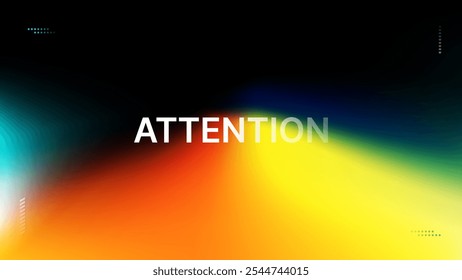 Gradient Background Design–Minimalistic Modern Text Art with a Soft Color Spectrum-Vector illustration
