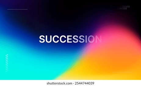 Gradient Background Design–Minimalistic Modern Text Art with a Soft Color Spectrum-Vector illustration