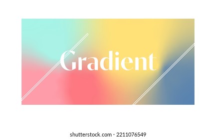 gradient background with monoline line aesthetic