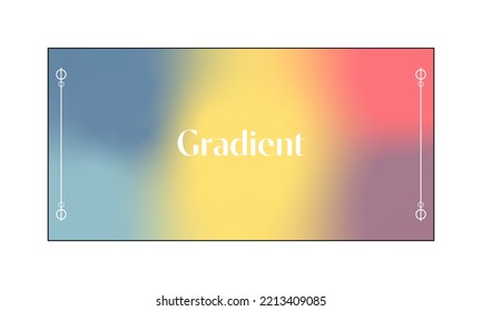 gradient background with monoline line aesthetic