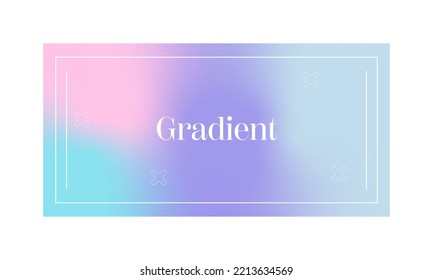 gradient background with monoline line aesthetic