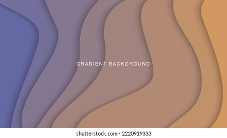 Gradient background with overlapping designs