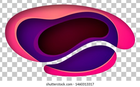 Gradient background in paper art style