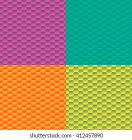 gradient background with pattern hexagon.