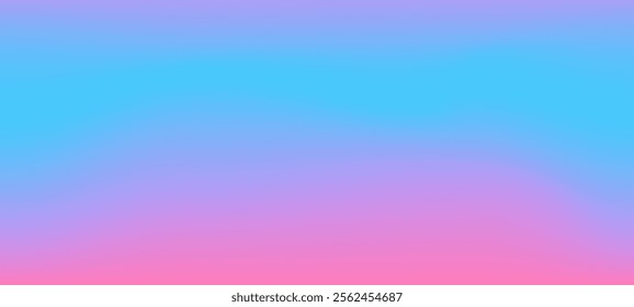 Gradient background in pink and blue colors 2000s. Soft aura blur cover, y2k print design wallpaper. Vector illustration