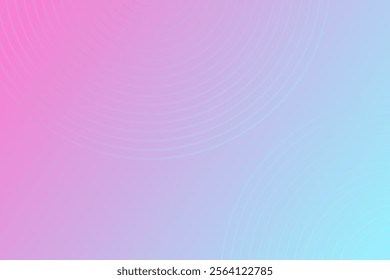 Gradient background with pink and blue hues, soft pastel colors, abstract concentric circles, modern minimalistic style, versatile design for digital and print.