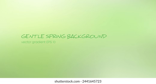 Gradient background reminiscent of early spring, young leaves, freshness. Background of nature, tenderness, haze. Ecology concept for your graphic or web design, banner, poster, advertisement