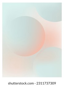 Gradient background set. Soft color. Simple modern screen design. Blue and pink. Vibrant style template. Vector illustration
