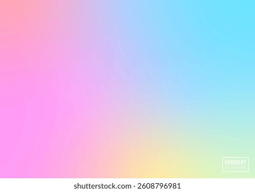 Gradient background. Shining colorful illustration in blur style. Soft color gradients.