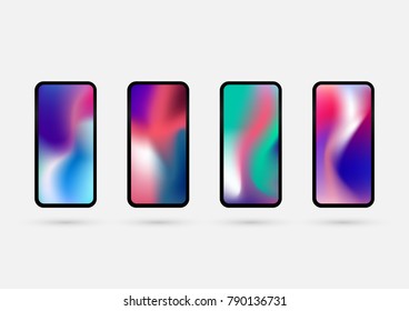 Gradient Background for Smartphones and Mobile Phones. Background for Mobile App, UI, Design Theme. Colorful Gradient Background. Vector illustration