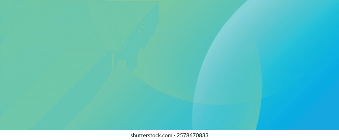 Gradient background with a smooth transition from green to blue. The background features a soft, abstract texture with overlapping circles. Minimal abstract circles vector gradient background