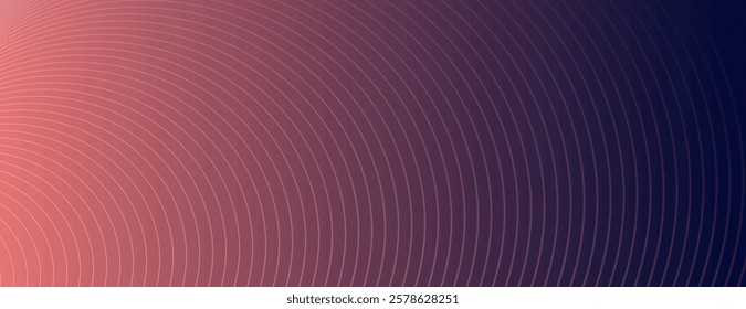 Gradient background with a smooth transition from red to blue. The background features subtle concentric circle patterns in red and blue. Gradient patterned background vector. Pink background.