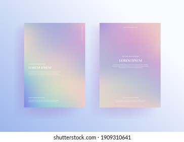 gradient background, soft color frames.