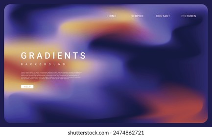 The gradient background with soft colors represents calm.