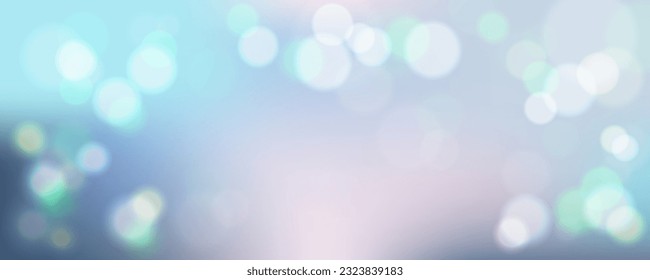 Gradient background with sparkling bokeh inspired by rain. Vector illustration.