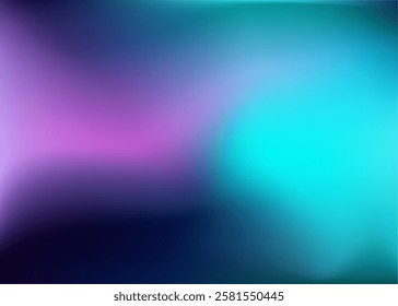 Gradient Background. Teal Purple backdrop with copy space. Vector for banners, posters, and graphic design