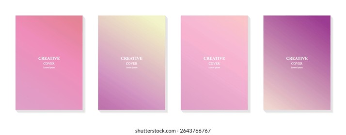 Gradient background template for cover, banner and poster design