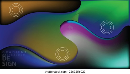 Gradient background template design 1