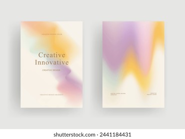 gradient background template vector. posters cover with gradient design. Modern wallpaper design for social media, brochure, flyer, banner