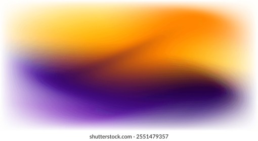 Gradient background texture combination of orange, blue, purple, yellow. Poster, pamphlet, flyer background