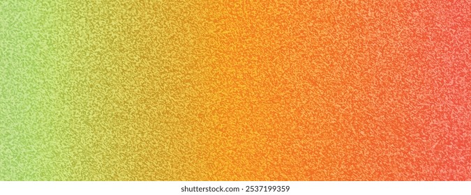 Gradient background with a textured style, blending green and red. The background features a speckled pattern with green and red hues. Minimal grainy speckled texture vector background