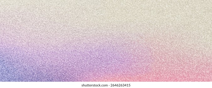 Fundo de gradiente com um estilo texturizado, misturando branco e roxo. O fundo muda do branco para o roxo com uma textura granulada. Fundo de vetor de textura granulado mínimo