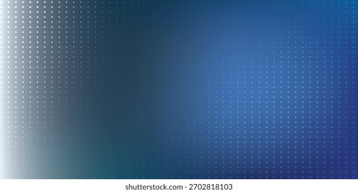 A gradient background transitioning from white to dark blue, overlaid with a subtle pixelated pattern.