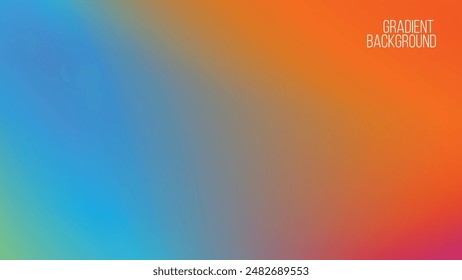 gradient background transitions smoothly blue  to orange. The colors blend together with some areas showing a mix of blue, green, and orange, creating a smooth and colorful gradient effect.