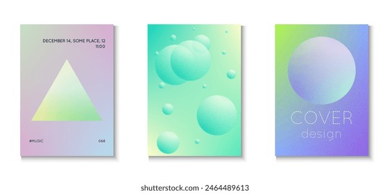 Gradient Background. Triangle Poster. Elegant Poster. Grainy Minimal Shape. Purple Texture Holographic Set. Hipster Banner. Cyberpunk Neon Template. Pink Gradient Background