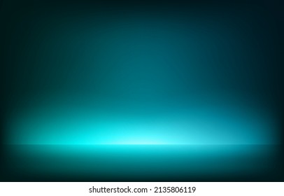 Gradient background with turquoise color. Vector illustration 