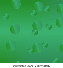 A gradient background in various shades of green, featuring overlapping, translucent circles. The circles have a soft, diffused appearance, creating a sense of depth and movement.