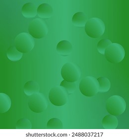A gradient background in various shades of green, featuring overlapping, translucent circles. The circles have a soft, diffused appearance, creating a sense of depth and movement.