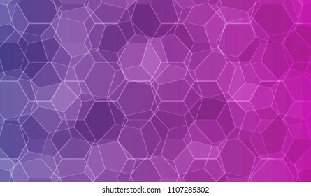 Gradient background vector honeycombs