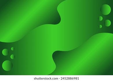 Gradient background vector illustration design for website landing page or banner. Green color light effect Abstract background gradient
