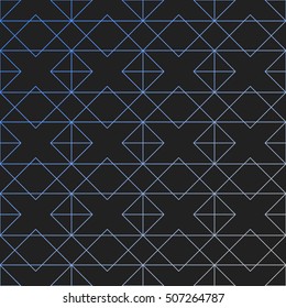 Gradient background. Vector pattern. Geometric background with rhombus and nodes. Abstract pattern.