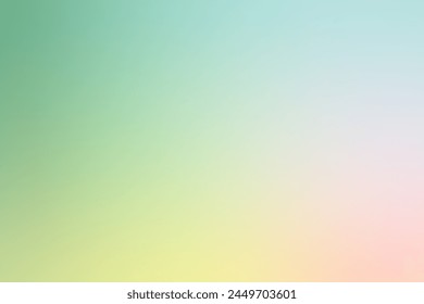 Gradient background vector in spring light pink and green