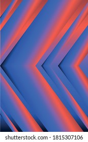 Gradient background vector template with geometric shapes. Abstract illustration