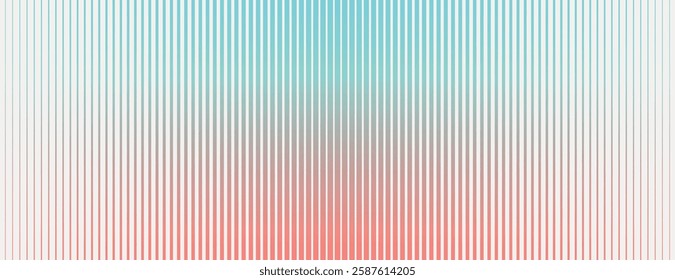 Gradient background with vertical stripes, featuring blue and red colors. The background is smooth with a blue and red color transition. Gradient striped background vector. Red background.