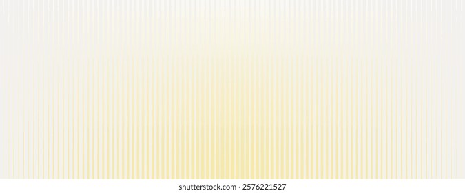 Gradient background with vertical yellow stripes on a white background, creating a soft, textured look with yellow accents. Gradient patterned background vector. Yellow background.