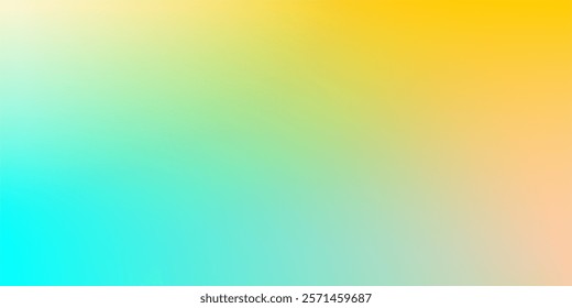 Gradient Background in Vibrant Pastel Green, Yellow, and Blue Shades. soft gradient background