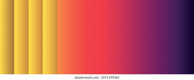 Gradient background with vibrant red and purple hues. The background transitions smoothly from red to purple with a soft texture. Minimal abstract gradient graphic vector background 