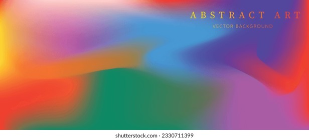 Gradient background. Abstract cover, wall arts with colourful geometric shapes and liquid color. Website and banner.